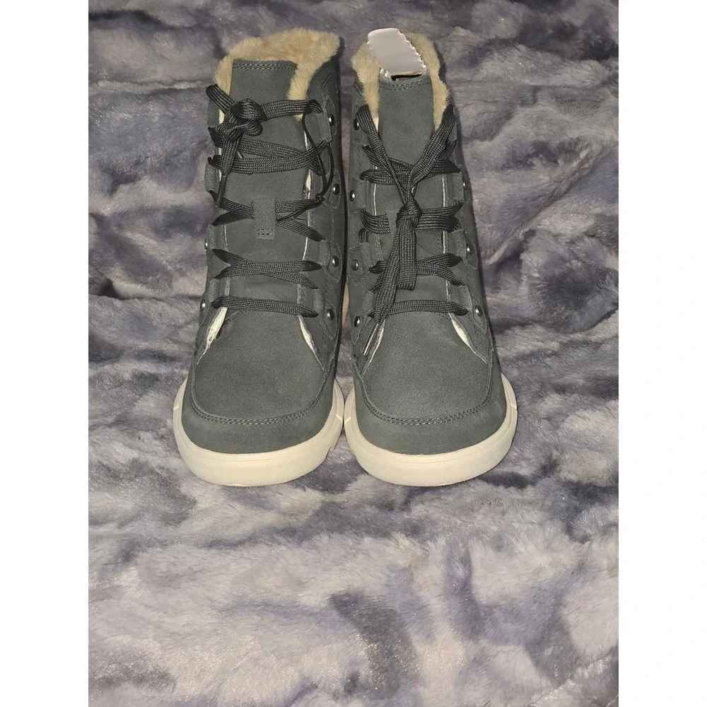 NWB Sorel Explorer‎ Next Joan Waterproof Insulated Boots Women's Size 7.5 Grey
